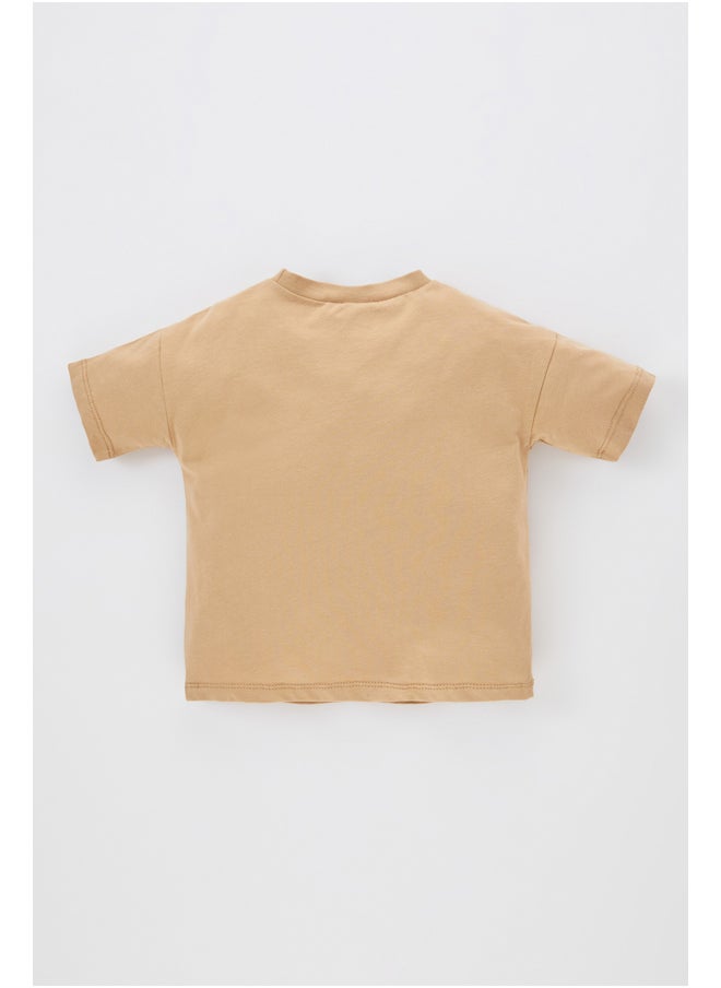 DeFacto - Babyboy Regular Fit Bike Neck Knitted Short Sleeve T-Shirt - Image 1