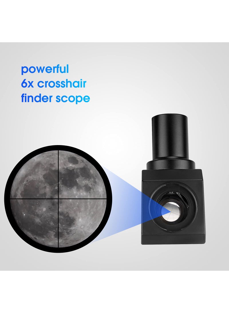 SVBONY SVBONY SV182 Finderscope, Right-Angle Correct-Image Optical Finder, 6x30 Finder Scope for Astronomy Telescope, with Crosshair and Bracket  - Image 5