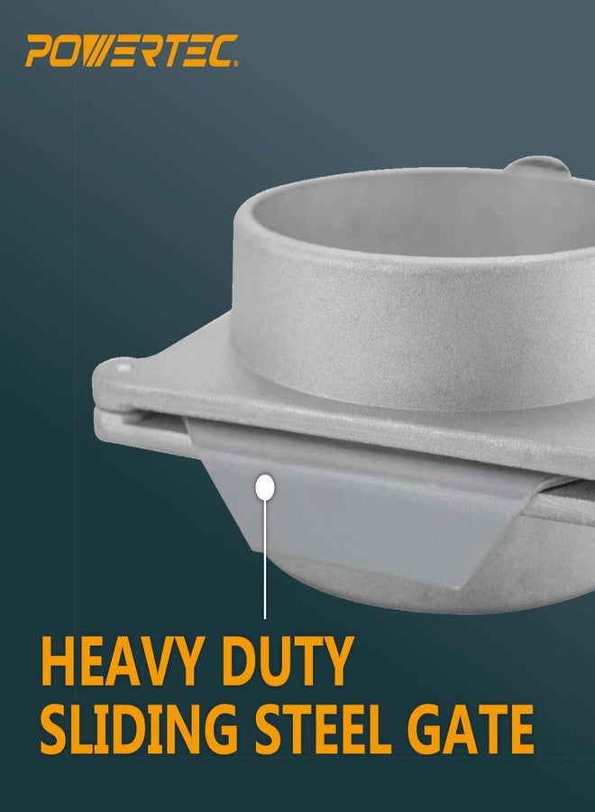 باورتيك بوابة انفجار ألومنيوم POWERTEC 70166-P2 مقاس 5 بوصات، عبوة من قطعتين - Image 3