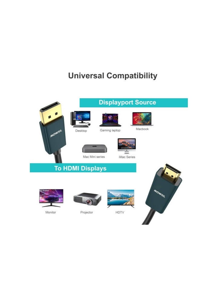 MOWSIL MOWSIL DP TO HDMI CABLE MODH03 3M LENGTH - Image 4