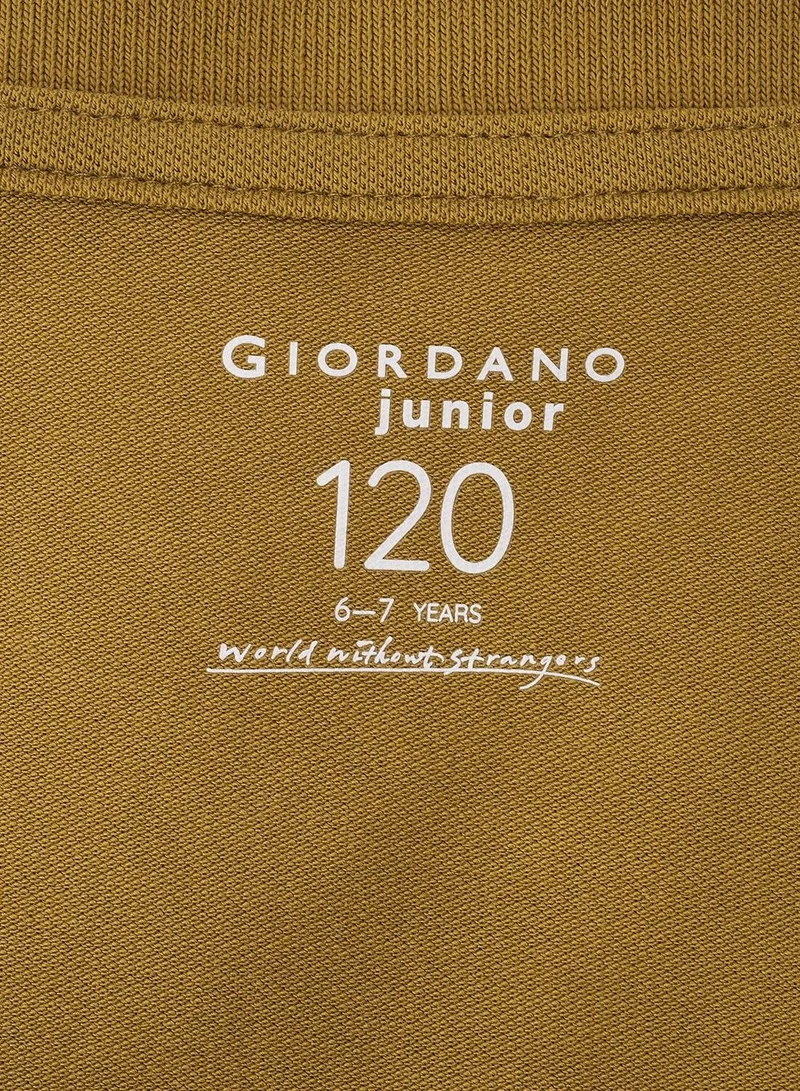 GIORDANO Kids' Lion Polo: 3D Embroidery, Comfort Piqué, Classic Style