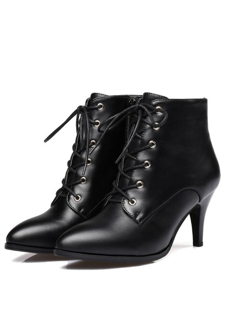 Loquat - Ankle Boots With Pointed Heels Black - Image 1