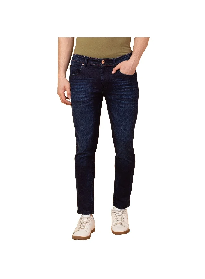 بيينغ هيومان Mens Dark Tone Cropped Fit Denims