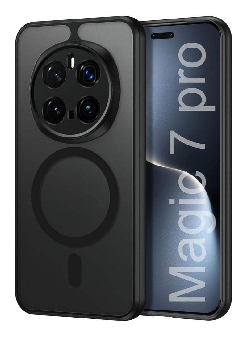 CHEROSIN حافظة هاتف مغناطيسية لهونر ماجيك7 برو 5G غلاف خلفي شفاف غير لامع واقي نحيف للهاتف - Image 1