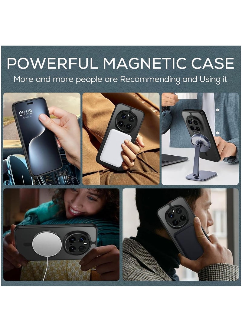 CHEROSIN حافظة هاتف مغناطيسية لهونر ماجيك7 برو 5G غلاف خلفي شفاف غير لامع واقي نحيف للهاتف - Image 2