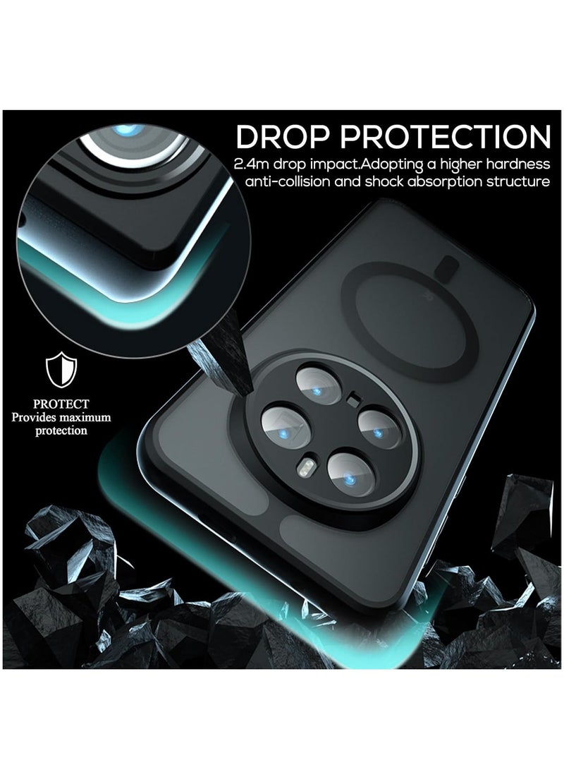 CHEROSIN حافظة هاتف مغناطيسية لهونر ماجيك7 برو 5G غلاف خلفي شفاف غير لامع واقي نحيف للهاتف - Image 3