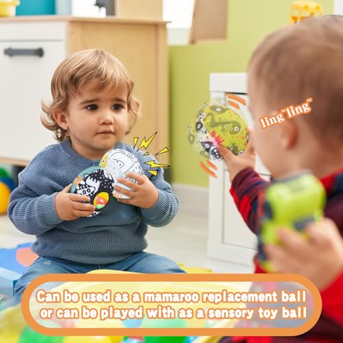 Tayerop The Replacement Balls for Mamaroo Swing Offer More Interaction and Reversible Ball Options to Complement The MultiColoured with MamaRoo Cradle in a Set of 3 Balls - Image 5