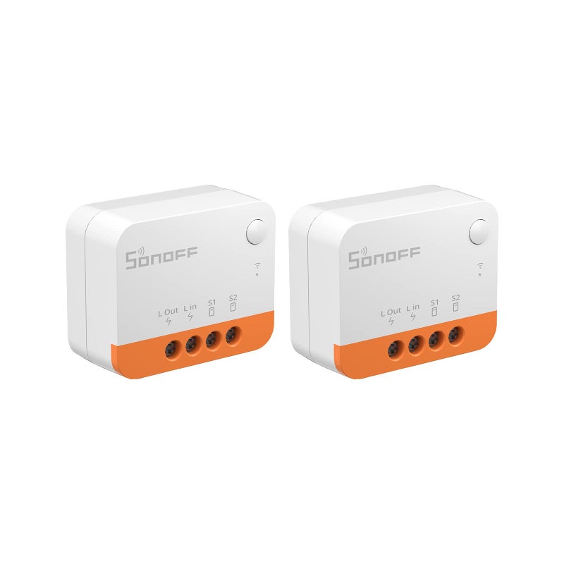 SONOFF SONOFF ZBMINIL2 Extreme Zigbee Smart Light Switch (2 Way), Compatible with Alexa, SmartThings Hub, Google Home&SONOFF ZBBridge-P, ZigBee Hub Required, No Neutral Required 2-Pack - Image 1