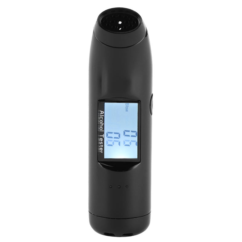 Digital Breathalyzer: Portable Compact Design - Non-Contact Testing With Audible Alarm, Fast Sensitive Response, 3-Color LCD Display for Personal Use, Drivers, On-the-Go Situations - Image 2