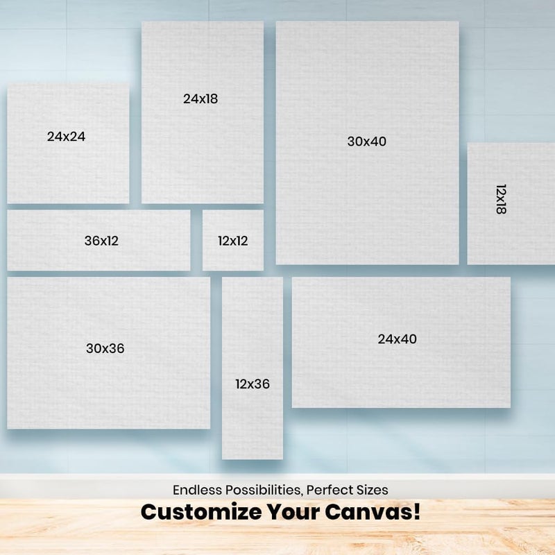 Printodelivery CustomisedPersonalized Canvas with MDF Wooden Frame Lightweight Durable Art Display for Home Office or Gallery Rustic Design CorrosionResistant L 24 Inch H 24 Inch - Image 4