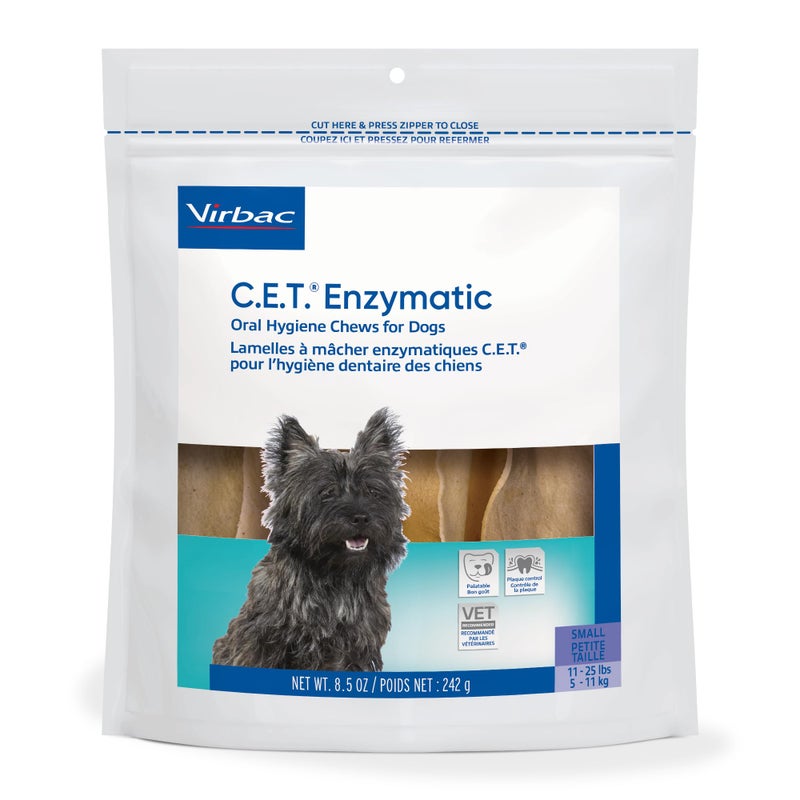 Virbac C.E.T. Oral Hygiene Chews for Dogs (Small / 30 count) - Image 1
