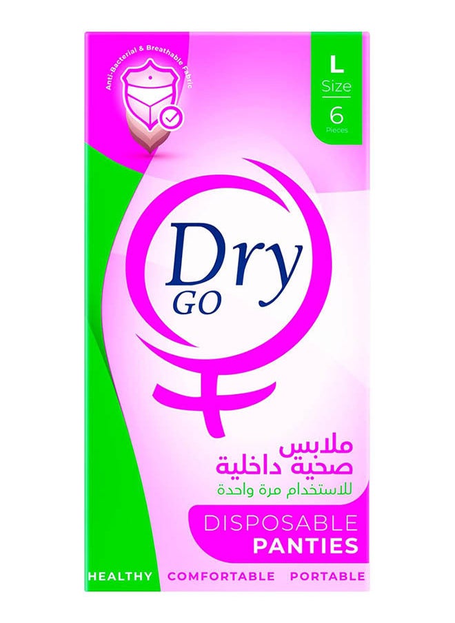 Dry - Disposable Panties Large 6 Pcs - Image 1