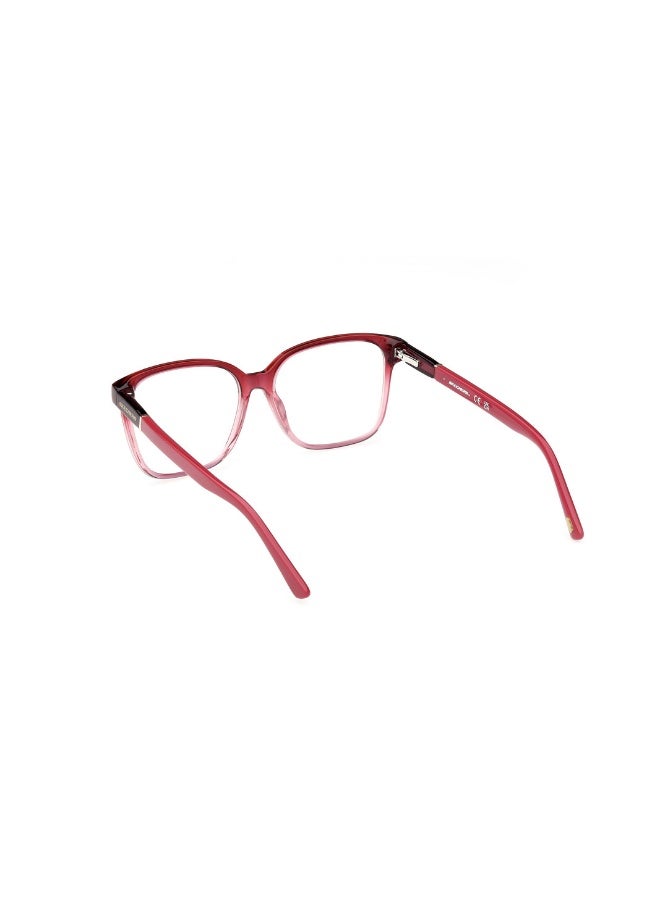 SKECHERS Se2235 Square Acetate Frames For Women Size 53, Bordeaux Gradient - Image 3