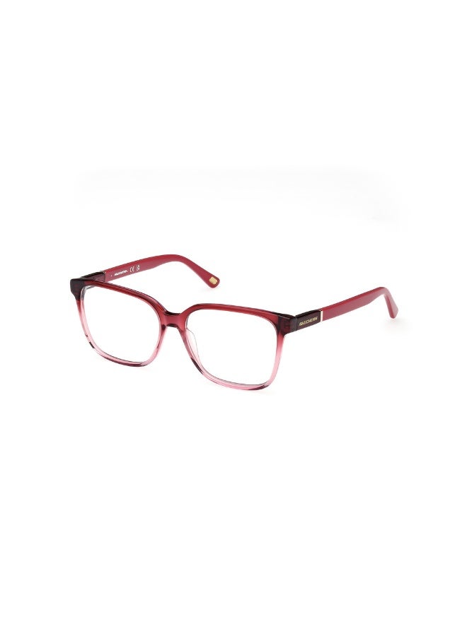 SKECHERS Se2235 Square Acetate Frames For Women Size 53, Bordeaux Gradient - Image 1