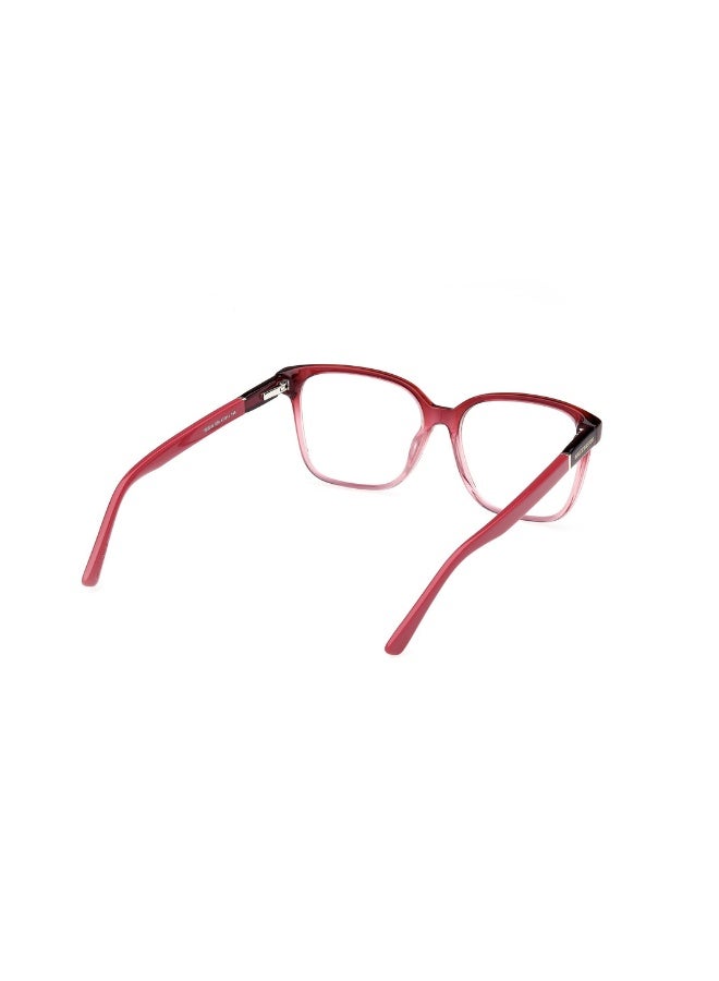 SKECHERS Se2235 Square Acetate Frames For Women Size 53, Bordeaux Gradient - Image 5