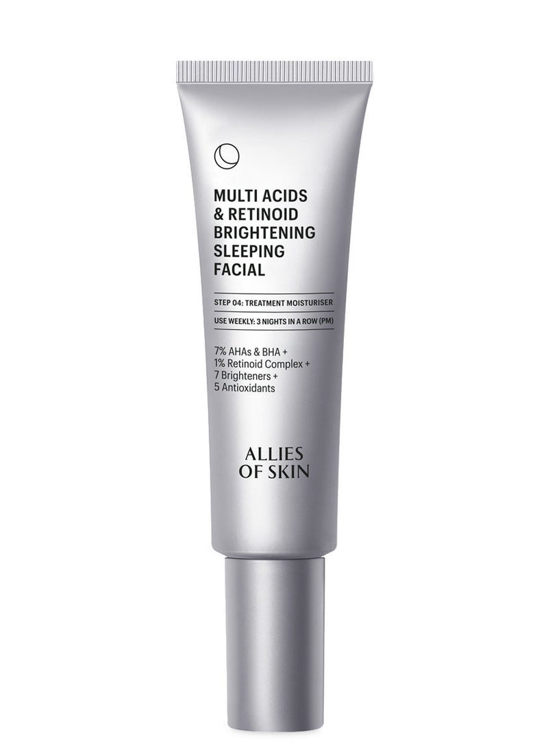 Allies of Skin Multi Acids & Retinoid Brightening Sleeping Facial 48ml