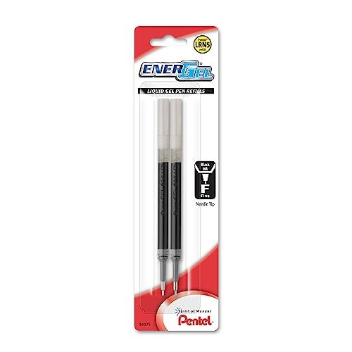 Pentel EnerGel™ Pen Refills, Fine Point, 0.5mm, Black Ink, Pack Of 2 - Image 4