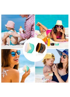 Yoseng Sunscreen Applicator For Kids2 Pc Baby Sunscreen Applicator Set With Protective Capssunscreen Brush For Face Kabuki Brush For Liquid Foundation Powder Cream Contour Buffing Stippling Blending  - Image 5