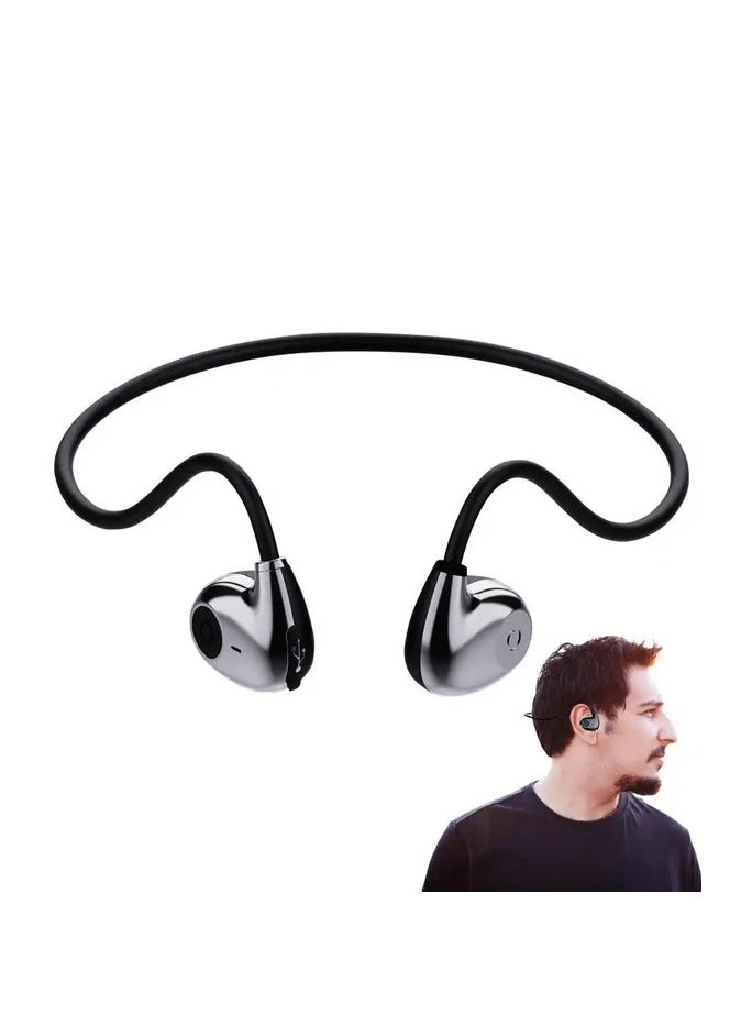 NYORK Nyork Sports Wireless Neck Band Air Conduction Earphones Black  - Image 2