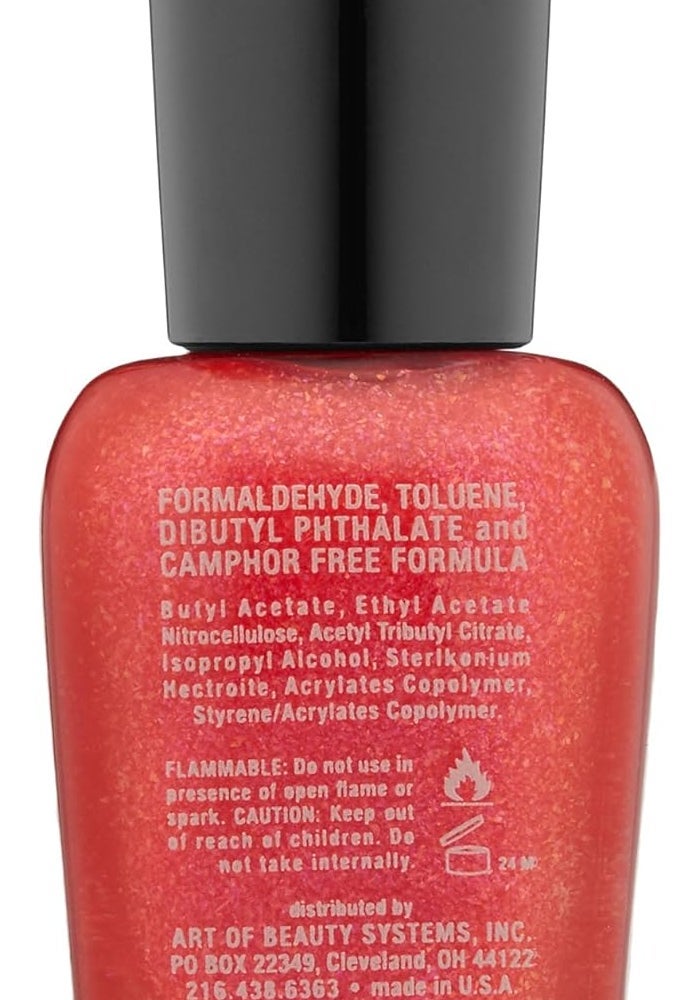Zoya Gilda ZP512 Nail Polish - 15 ml Fashion Pink Sparkling Metallic - Image 2