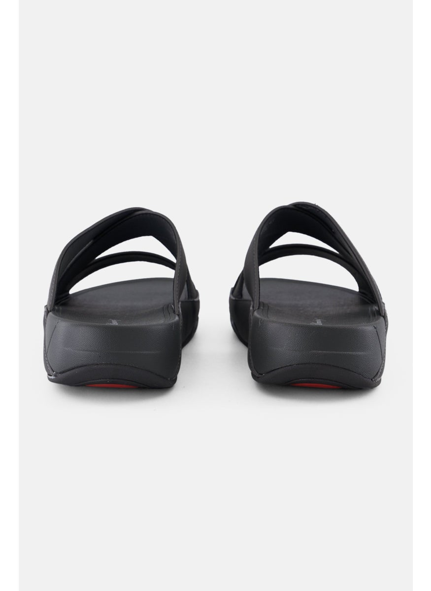 English Laundry Men Slip On Arabic Sandals, Dark Grey  - Image 3