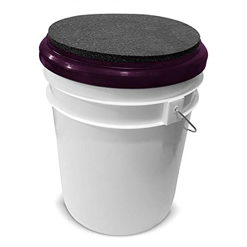 BUCKET PROS Purple Padded Bucket Lid Black Pad/Purple Frame by Bucket Lidz - Image 2
