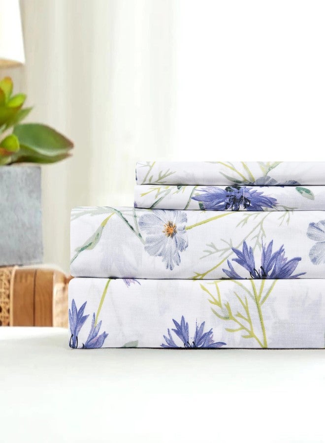 Sleepdown Cotton Bed Sheet Set - Lavender, Full - Image 2