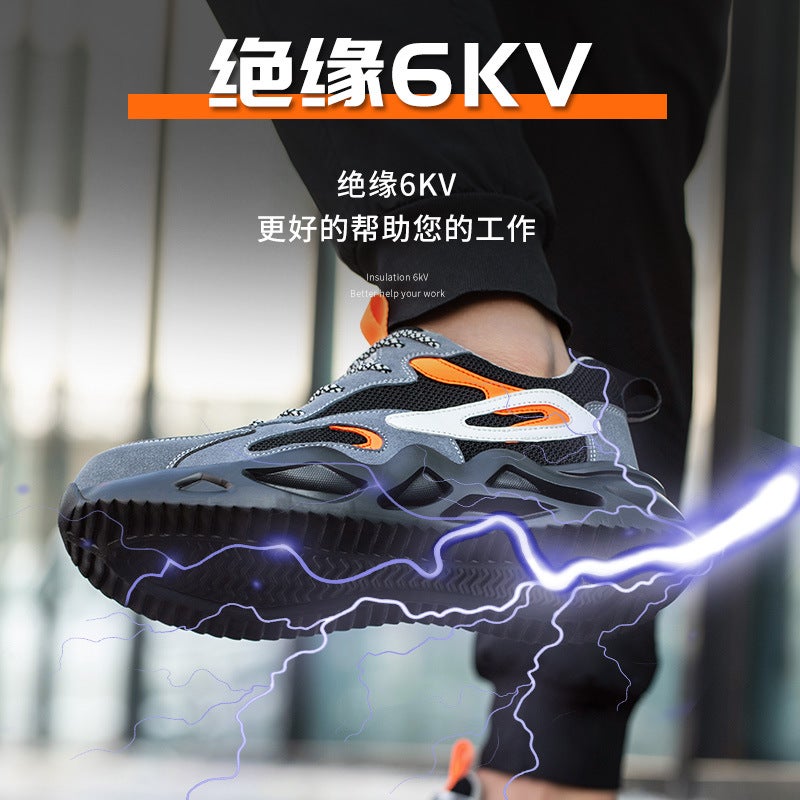 Labor Protection Shoes New Men'S And Women'S Four-Season Lightweight Anti-Smash And Anti-Puncture Work Shoes Safety Shoes Protective Shoes Dropshipping - Image 5