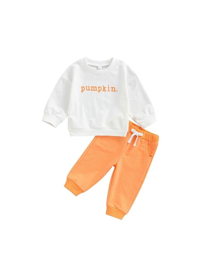 0-5T Baby Boys Halloween Outfit Set 6M 12M 18M 24M 2Y 3Y Infant Newborn Girls Pullover Sweatshirts Cotton Pant Casual Clothes