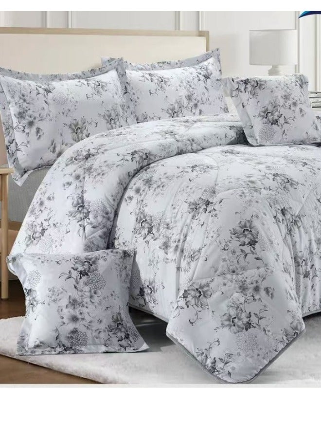 Blue Sky two-sided quilt set, two-sided mattress, consisting of 6 pieces, quilt with 6-piece filling, 100% microfiber, quilt size 230X250 cm - Image 4