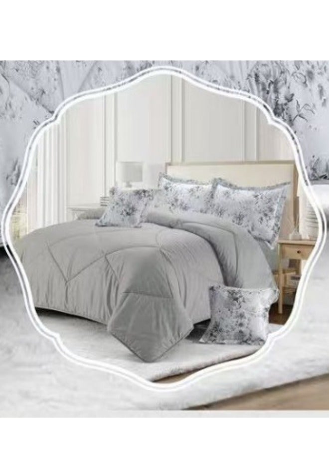 Blue Sky two-sided quilt set, two-sided mattress, consisting of 6 pieces, quilt with 6-piece filling, 100% microfiber, quilt size 230X250 cm - Image 2