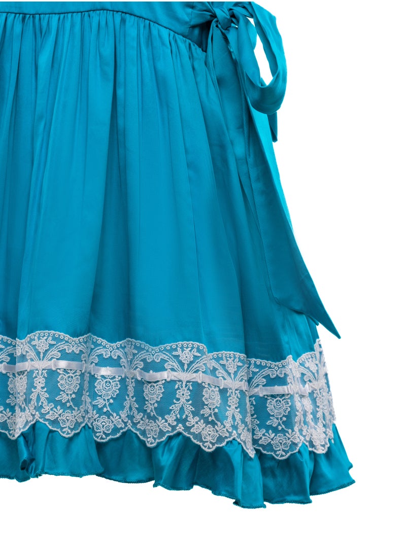 BELLY  COTTON BLUE Girls Party Dress, everyday Dress Party Wear Wedding Evening Formal Pageant Dance Gown for Birthday Kid Girls Elegant - pzsku/Z6BBC58669C06C64C4B17Z/45/_/1710400282/62517cbb-086f-435a-b958-697ab3439e97