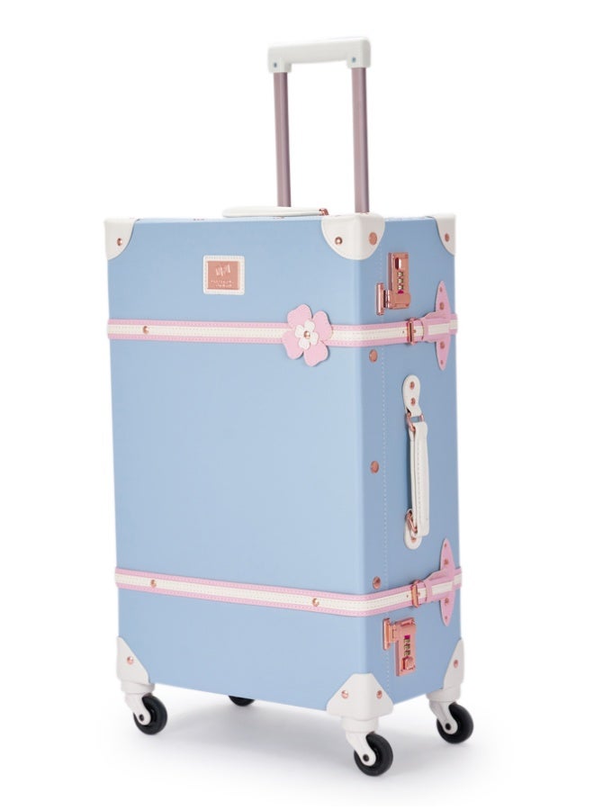 LIMRA Travel Bags Classic Leather Luggage 4 Pcs Set 28''-24''-20'''-13'''Inches - Image 3