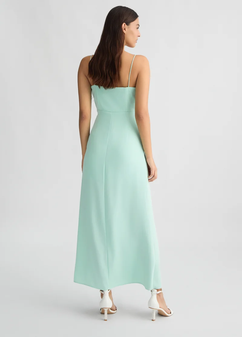 Liu Jo Elegant aqua green dress with feathers
