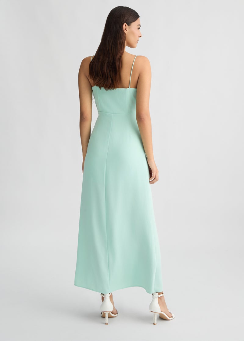 Liu Jo Elegant aqua green dress with feathers - Image 2