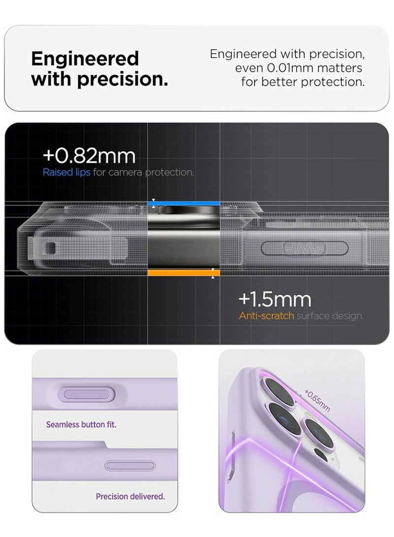 موبكوس جراب Mobcos iPhone 17 Pro Max الأرجواني الفاخر ذو الحلقة المميزة، مصنوع من السيليكون المغناطيسي، يدعم الشحن اللاسلكي | ملمس ناعم كالحرير | حماية فائقة ضد الصدمات بمعايير عسكرية | توافق مغناطيسي قوي | غطاء أنيق وفاخر - Image 5