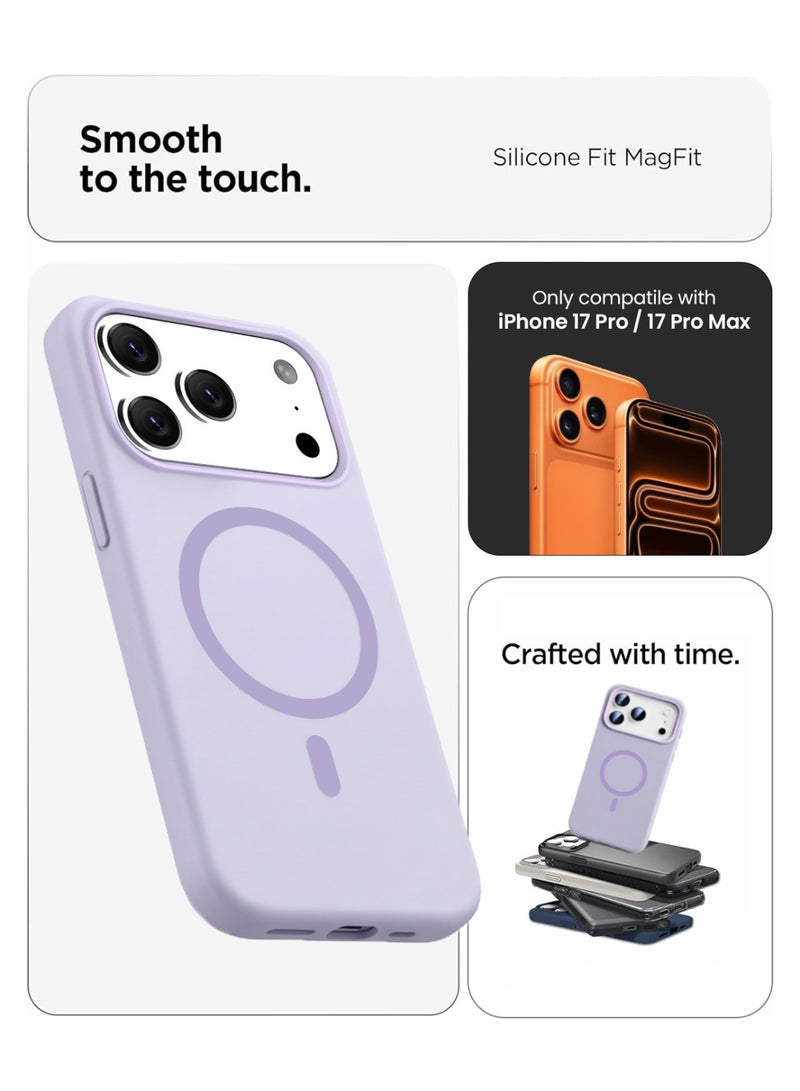 موبكوس جراب Mobcos iPhone 17 Pro Max الأرجواني الفاخر ذو الحلقة المميزة، مصنوع من السيليكون المغناطيسي، يدعم الشحن اللاسلكي | ملمس ناعم كالحرير | حماية فائقة ضد الصدمات بمعايير عسكرية | توافق مغناطيسي قوي | غطاء أنيق وفاخر - Image 2