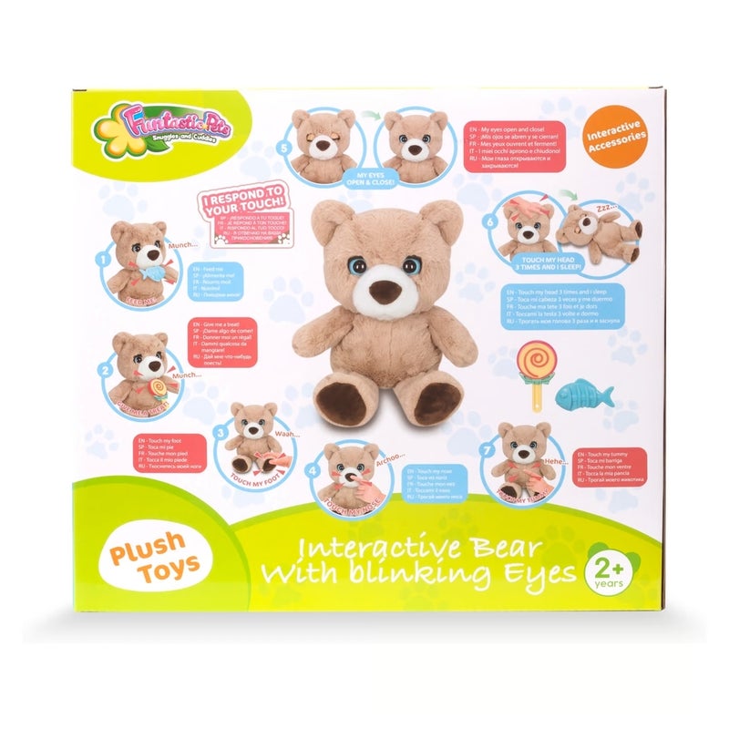 دمية الدب الفرو التفاعلية مع العيون المتحركة - 9175 - Image 5