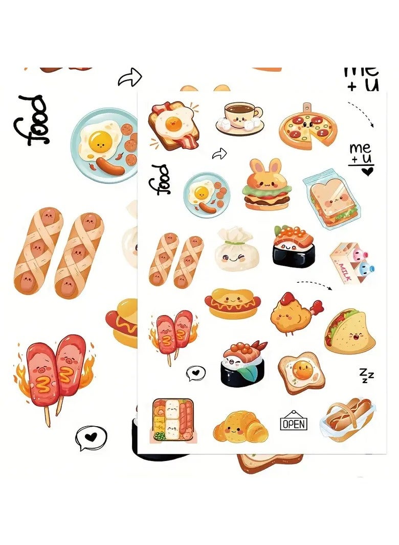 Goolsky GUTBD Cartoon Decorative Stickers Set of 8 - PVC Creative Decal Pack for Phone Cases, Notebooks, Skateboards, Tablets, Party Favors, Guitars, Luggage, Water Bottles, Helmets, Gift Wrapping - Image 2