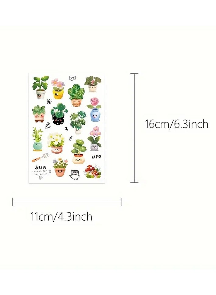 Goolsky GUTBD Cartoon Decorative Stickers Set of 8 - PVC Creative Decal Pack for Phone Cases, Notebooks, Skateboards, Tablets, Party Favors, Guitars, Luggage, Water Bottles, Helmets, Gift Wrapping - Image 3