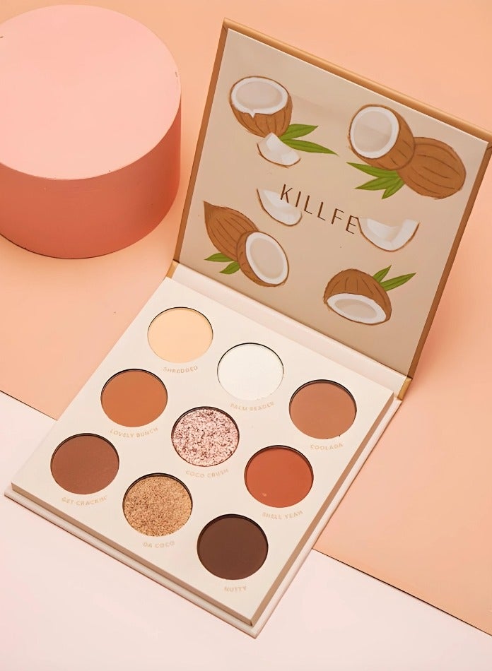 KILLFE 9 Colors Professional Waterproof Eyeshadow Palette - Image 1
