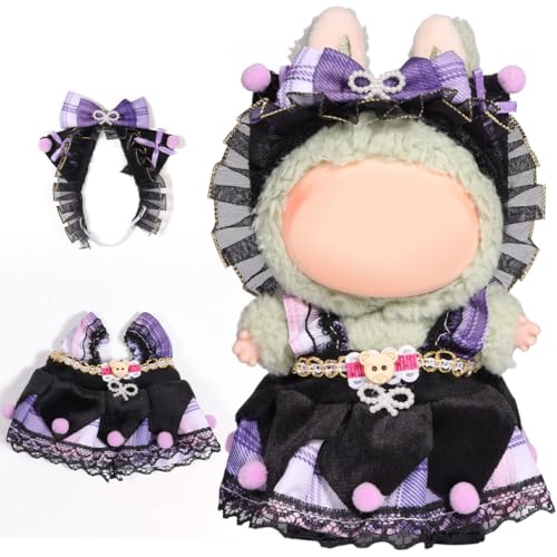 AICase for 17cm Doll ClothesOutfitClothes Set for 17cm Doll3 Piece Set Hat Clothing Boys and Girls Stylish Adorable Dolls Clothes Accessories_02 - Image 1