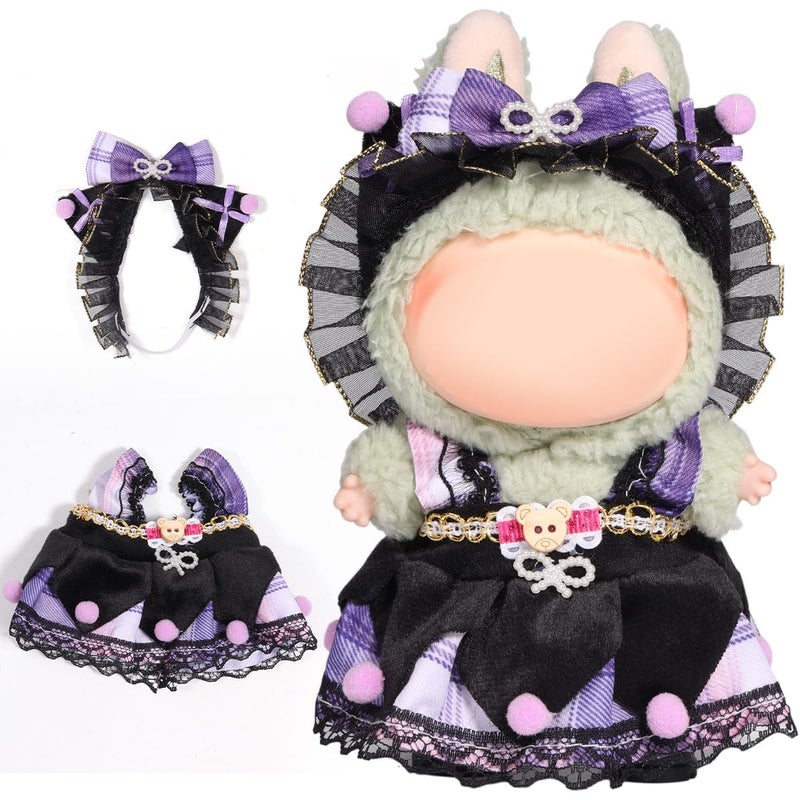 AICase for 17cm Doll ClothesOutfitClothes Set for 17cm Doll3 Piece Set Hat Clothing Boys and Girls Stylish Adorable Dolls Clothes Accessories_02 - Image 2