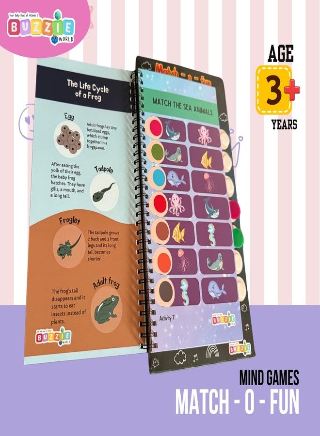 BuzzieWorld Match-O-Fun Brain Booster Activity for Kids & Childrens | Boosting Your Children Confidence | Mind Game | Toy & Games | Enhence Chiled Memory | Brain Building Game for Kids - Image 5