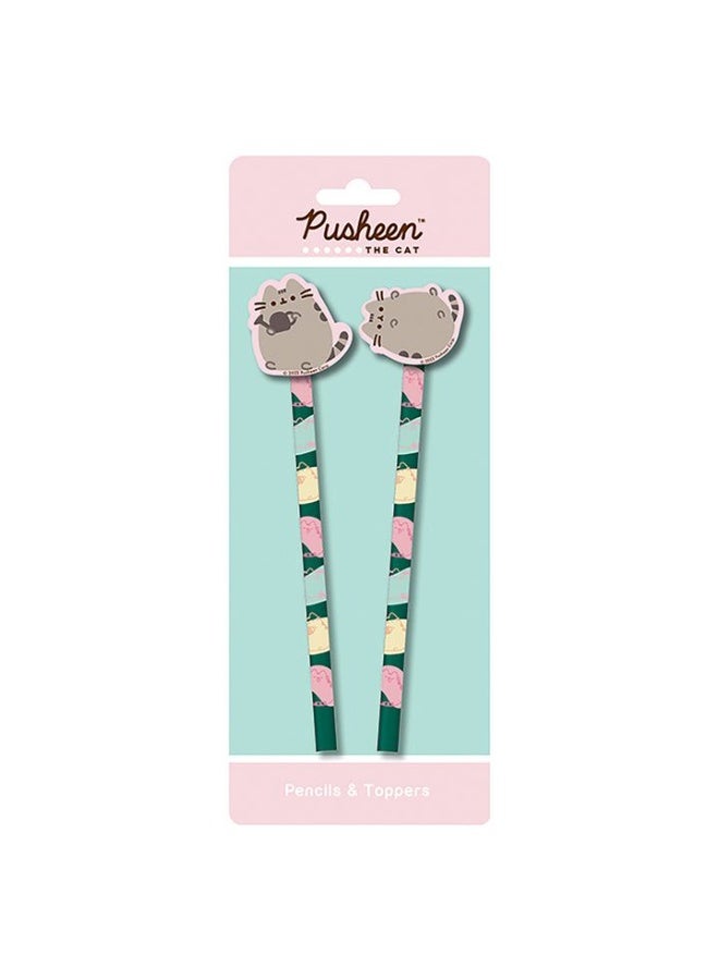 Pyramid Pusheen (Botanical) Pencils and Toppers 2 pack - Image 4
