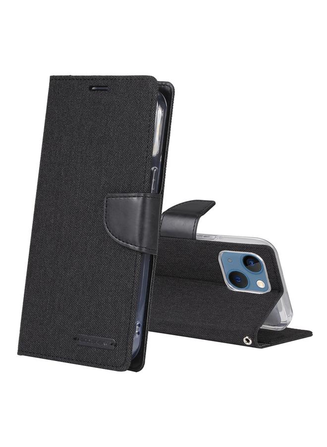 جوسبيري جراب هاتف من الجلد القابل للطي من قماش كانفاس دياري لهاتف آيفون 14 بلس - Image 1