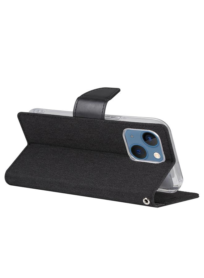 جوسبيري جراب هاتف من الجلد القابل للطي من قماش كانفاس دياري لهاتف آيفون 14 بلس - Image 3