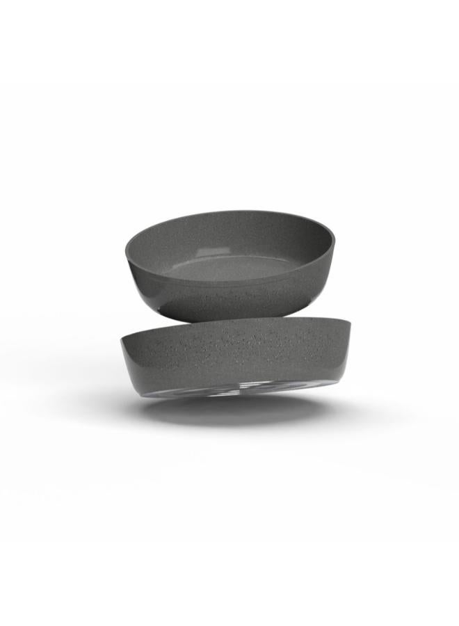 Top Chef Pack Of 2 Granite Bakeware Set 26-30 cm -Gray - Image 4