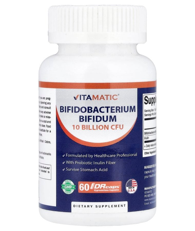 Vitamatic Bifidobacterium Bifidum  60 DRcaps® Hypromellose Capsules