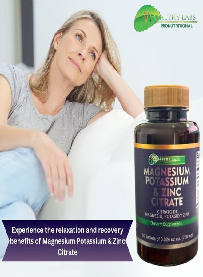 vidaherbal سترات المغنيسيوم والبوتاسيوم والزنك - 60 قرصًا - مكمل غذائي لدعم الصحة اليومية - سترات المغنيسيوم والبوتاسيوم والزنك - Image 4